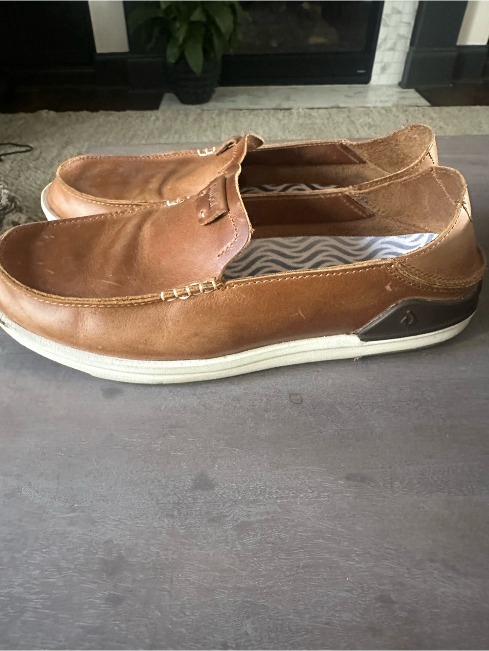OLUKAI Men’s ‘Kakaha’ Convertible Leather Slip-On Loafers Sz 10.5 - Picture 6 of 14